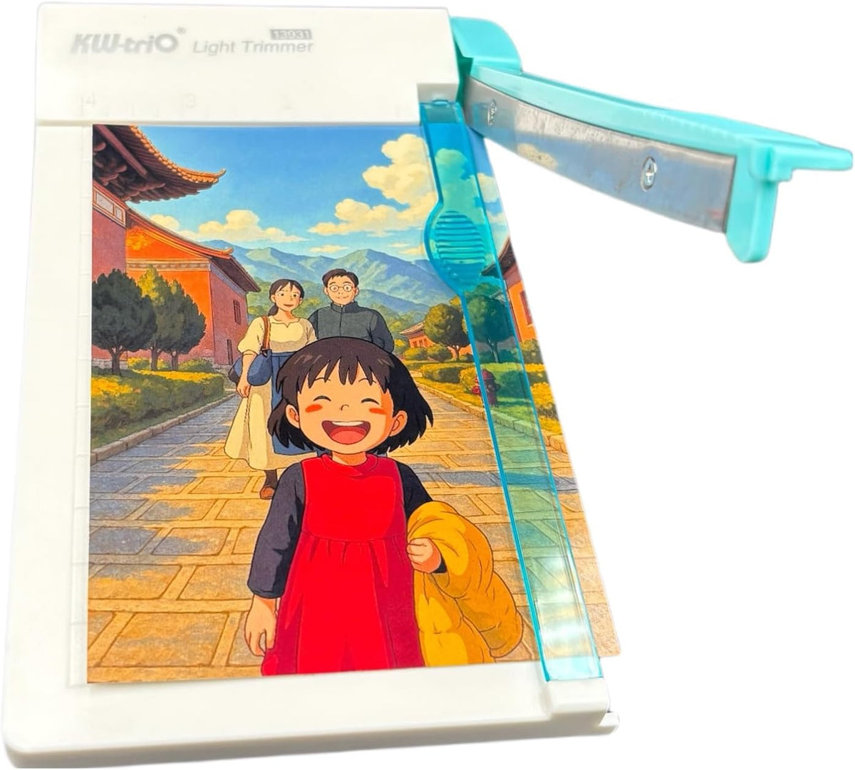 Home Portable Paper Cutter 6-inch Grid line Panel Proportion Paper Cutter for Cutting Photos and A4 Paper