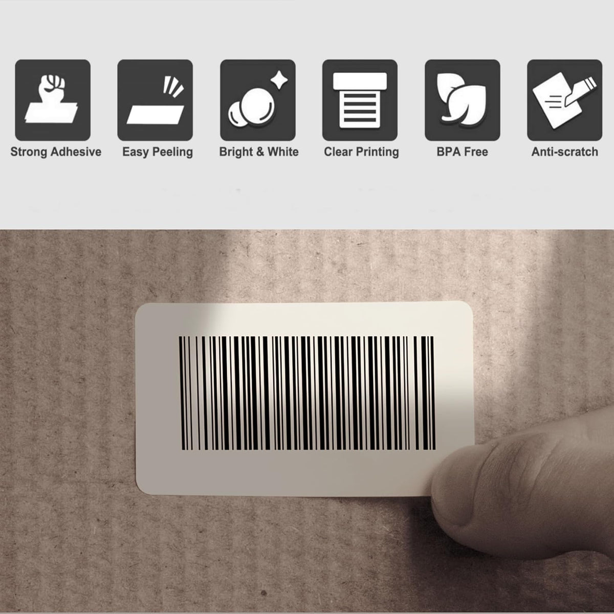 Hehua 1" x 2-1/8" Label Compatible with DYMO Labelwriter 5XL 550 4XL 450 30336 with RFID Chip, FNSKU Barcodes Return Address Labels, 25mm x 54mm, Total 2000 Labels/4 Rolls