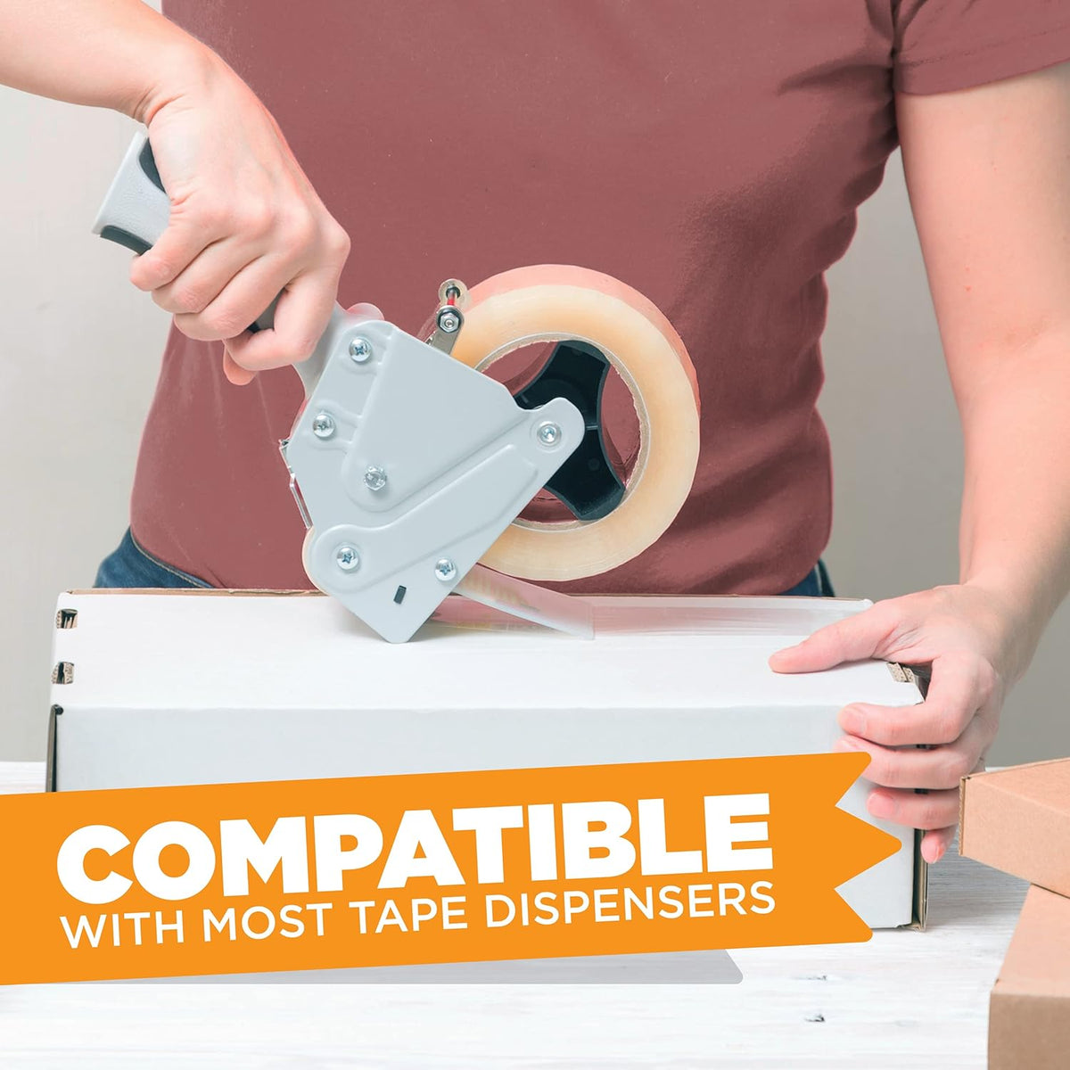 Tape King Clear Packing Tape (36 Rolls) | 60 Yards Per Roll Heavy Duty Packing Tape 2.7mil Strong Adhesive for Moving Boxes, Shipping Cartons, Office Use, Storage & Wrapping (2160 Yard)