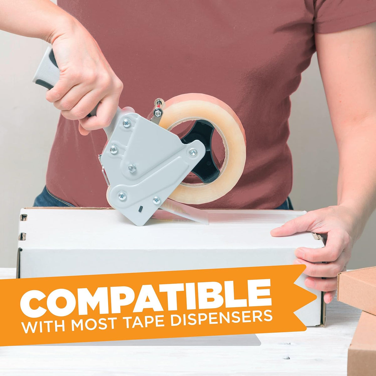 Tape King® Clear Packing Tape (12 Rolls) | 60 Yards Per Roll Heavy Duty Packing Tape 2.7mil Strong Adhesive for Moving Boxes, Shipping Cartons, Office Use, Storage & Wrapping