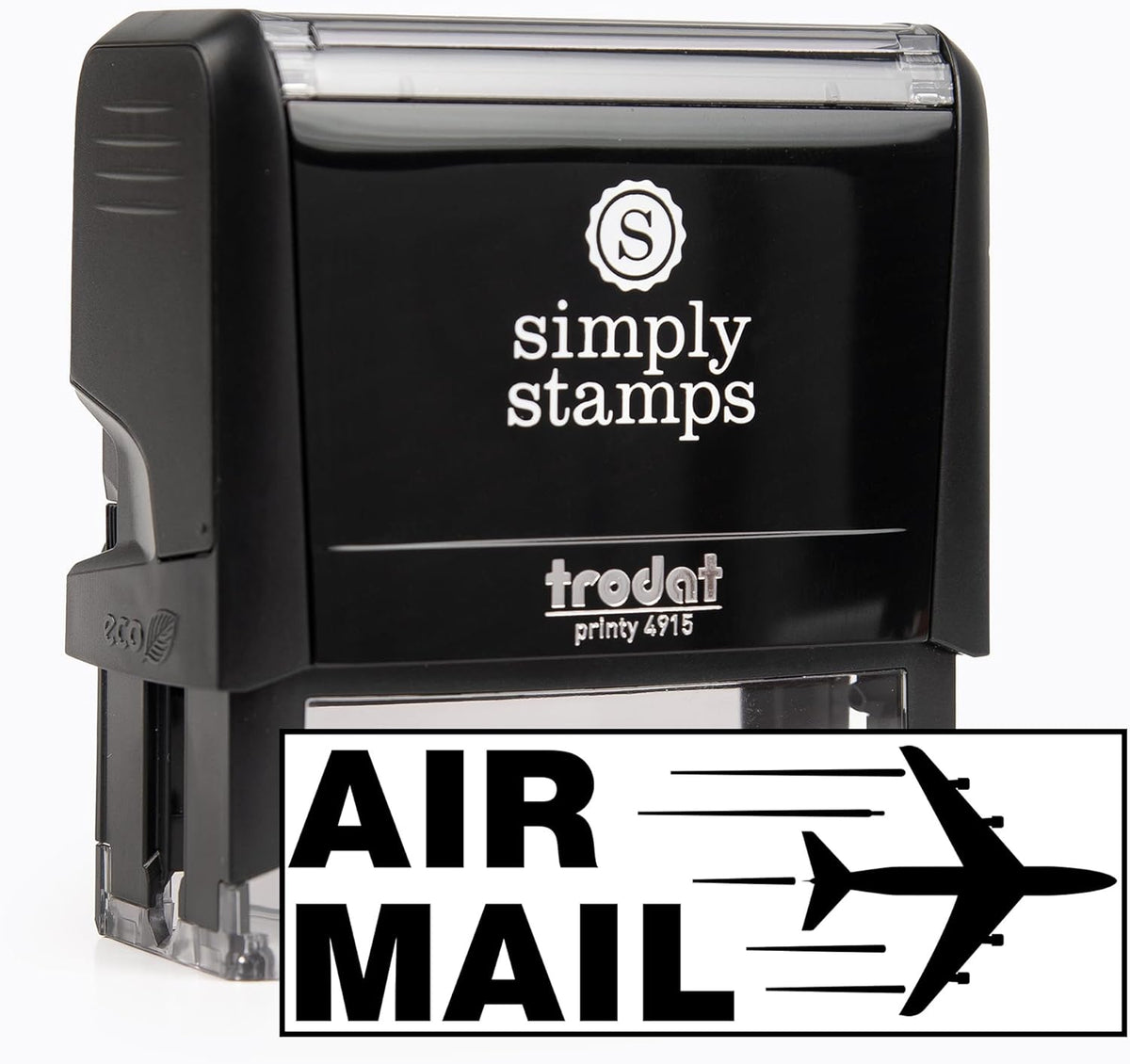 Air Mail Office Stamp | 4 Different Sizes | 20 Designs | Multiple Color Options | Perfect for Quick Validation of Office Documents (Air Mail, Xtra Wide)