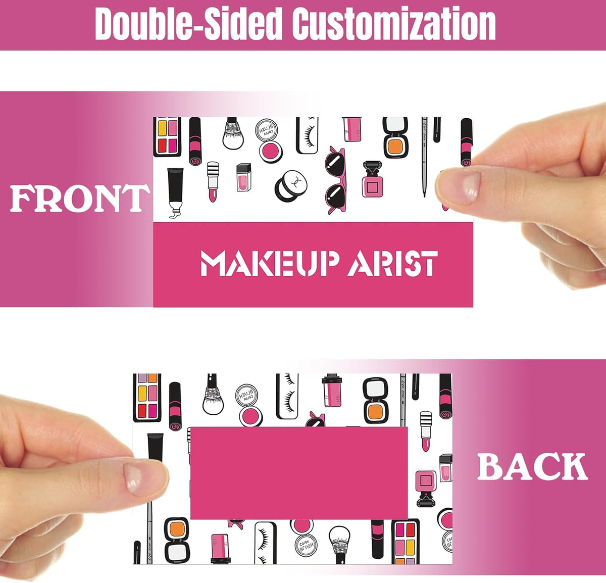 Custom Business Cards With Logo - Personalized Cleaning Service Template, Double Sided 3.5"x 2" Waterproof Cards for Small Business - 100, 200, 500, 1000 Printable