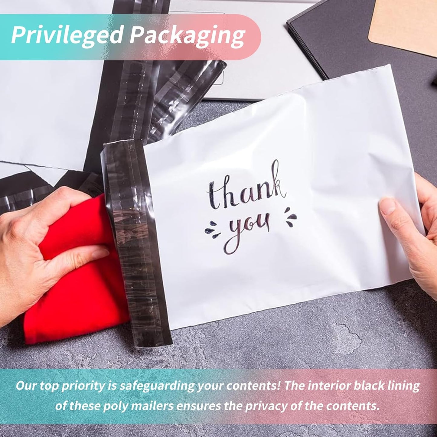 10" x 13" Poly Mailers Shipping Mailing Envelopes Bags, Envelopes Shipping Bags Self Sealing 2.5Mil (1000 Bags)