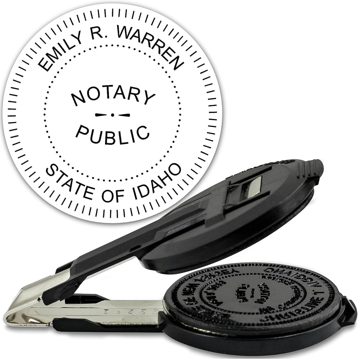 MaxMark Insert Only for Notary Seal Round Embosser for Idaho State