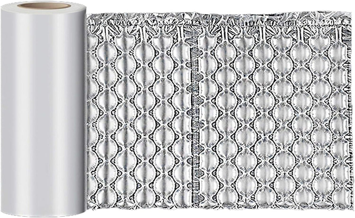 Air Cushion Film, 985Ft Roll Bubble Bags Film, Bubble Cushioning Wrap for Gaps Filling & Cushioning, Anti-Shock, Moisture Resistant, High Air Tightness, 16 Inch Width
