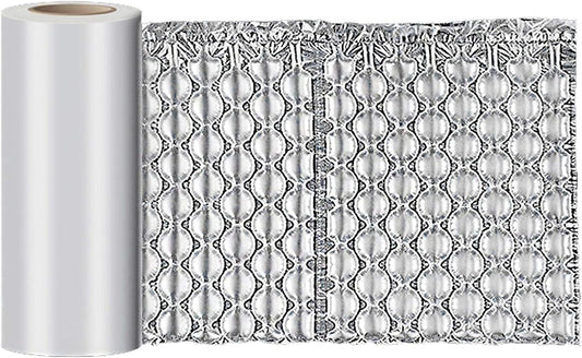 Air Cushion Film, 985Ft Roll Bubble Bags Film, Bubble Cushioning Wrap for Gaps Filling & Cushioning, Anti-Shock, Moisture Resistant, High Air Tightness, 16 Inch Width