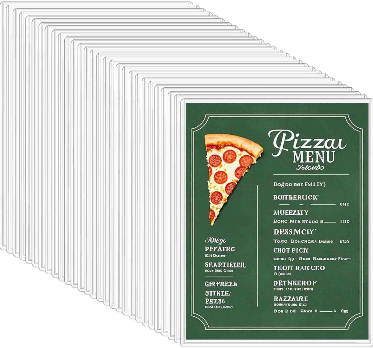 30-Pack 8.5" x 11" Rigid Print Protectors, Transparent Hard Plastic Page Sheet Protectors, Clear Plastic Sleeves for Paper Photo Poster, Protective Covers for Document Certificates