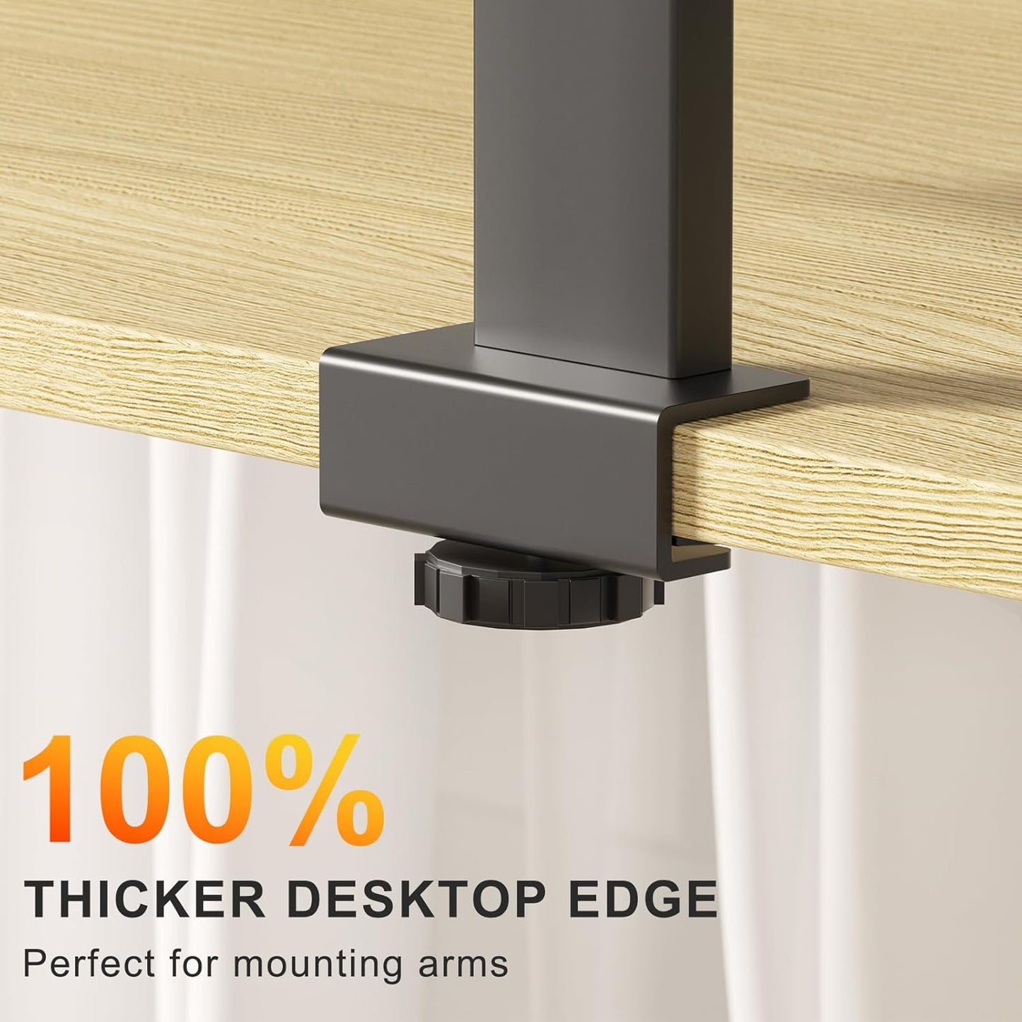 48x24 Inches Whole Piece Electric Standing Desk, Seamless One Piece Height Adjustable Sit to Stand up Desk for Home Office, Ergonomic Computer Workstation, Oak