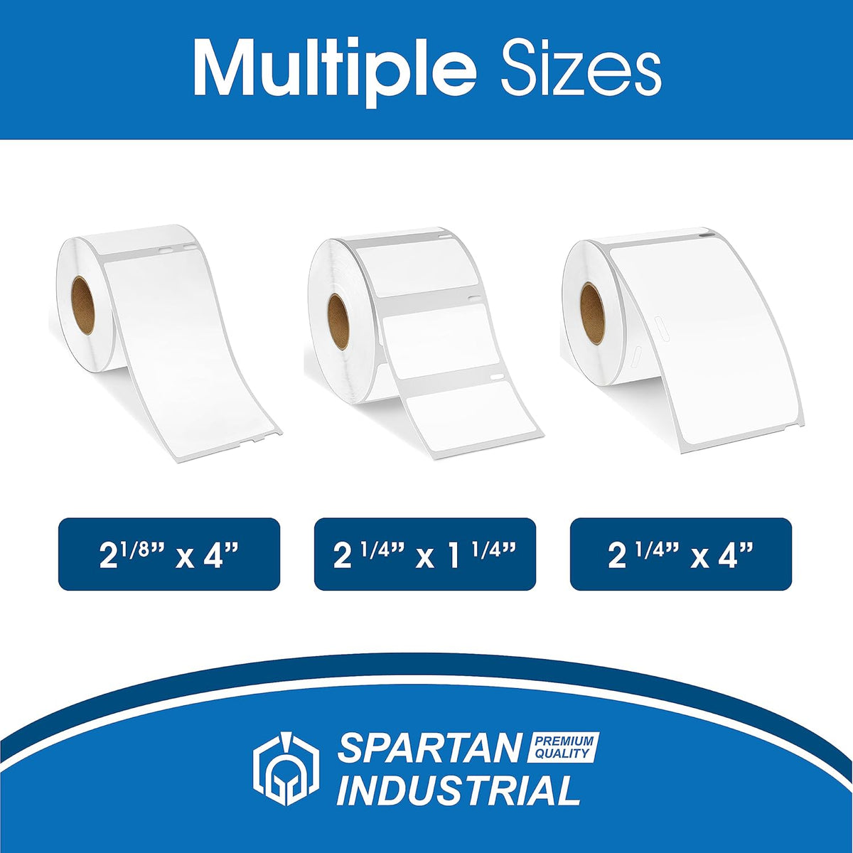 Spartan Industrial - Compatible Labels Replacement for DYMO 30857-2-1/4" X 4” Name Tag Labels (10 Pack)