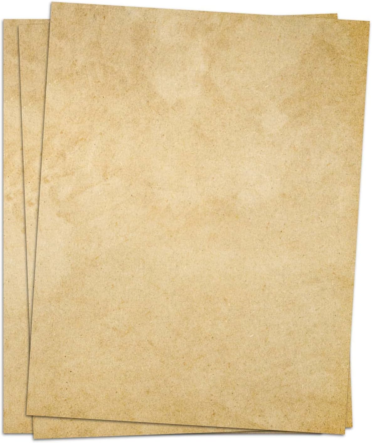 Stationary Paper for Writing Letters - Vintage Antique Letterhead Paper, Letter Size Stationery Writing Paper, 50 Sheets Double-Sided Invitation/Decorative Printer Paper, 8.5" x 11"