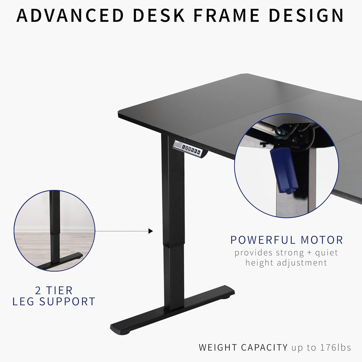 VIVO Electric 71 x 30 in Standing Desk, Memory Height Adjustment, 1B Series, Light Wood Top Gray Frame, DESK-KIT-1G7C