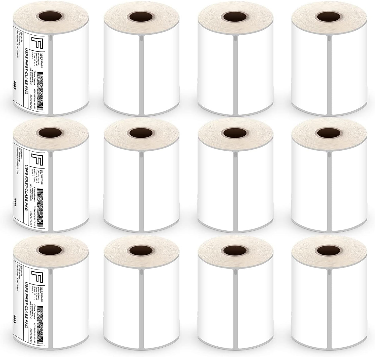Shipping Labels 4"x6" Compatible with Dymo LabelWriter 4XL 1744907, 1755120, Thermal Postage Labels for All Thermal Label Printers, Permanent Adhesive, BPA Free, 220 Labels/Roll (12 Rolls)