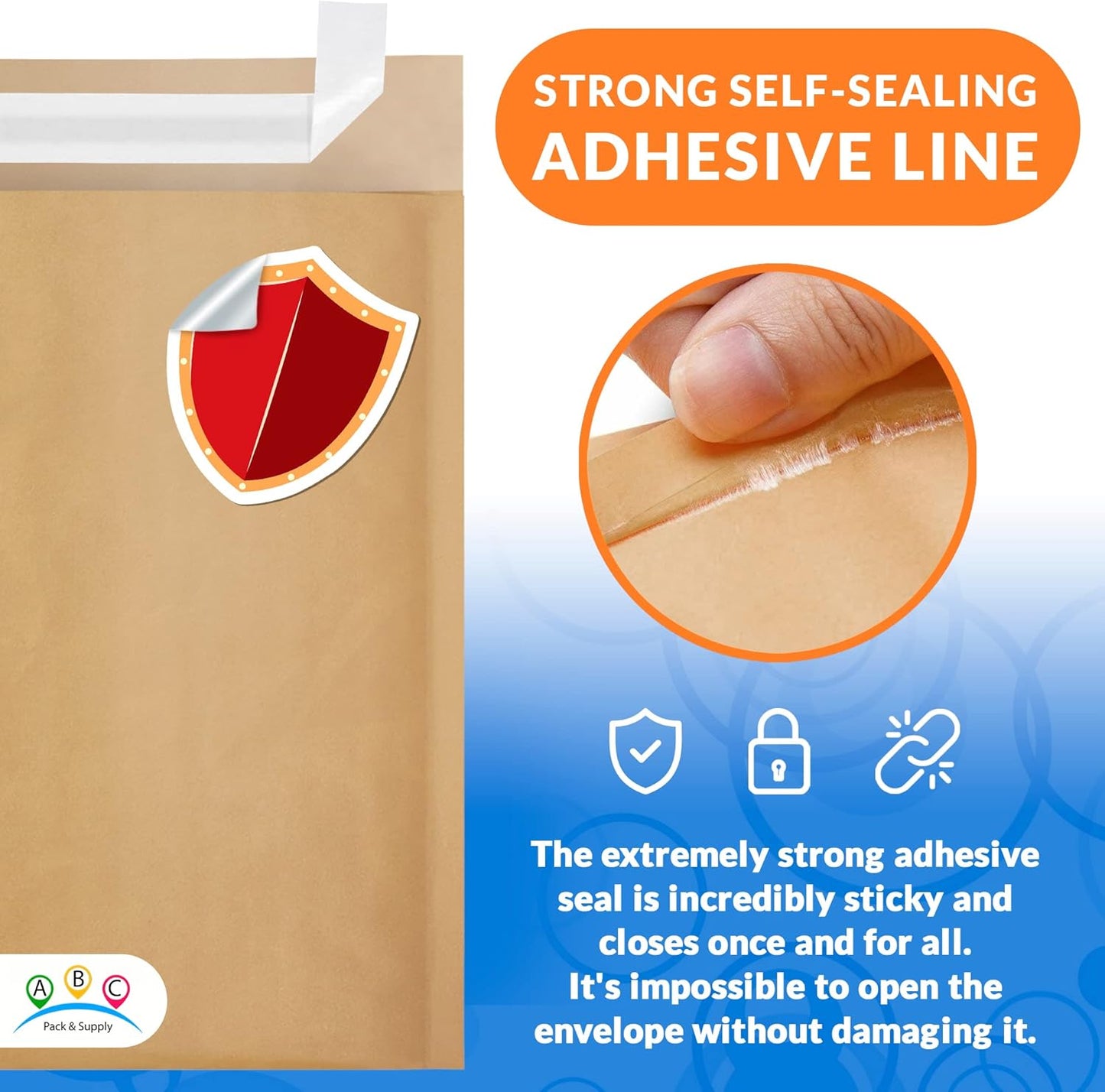 ABC PACK & SUPPLY Brown Kraft Bubble Mailer Envelopes, 5 x 9 Inches. 700 Pack Mail Padded Envelopes Self Seal. Kraft Bubble Mailers. Tear-Resistant Mailing Envelope Padded. Sturdy Paper Mailer