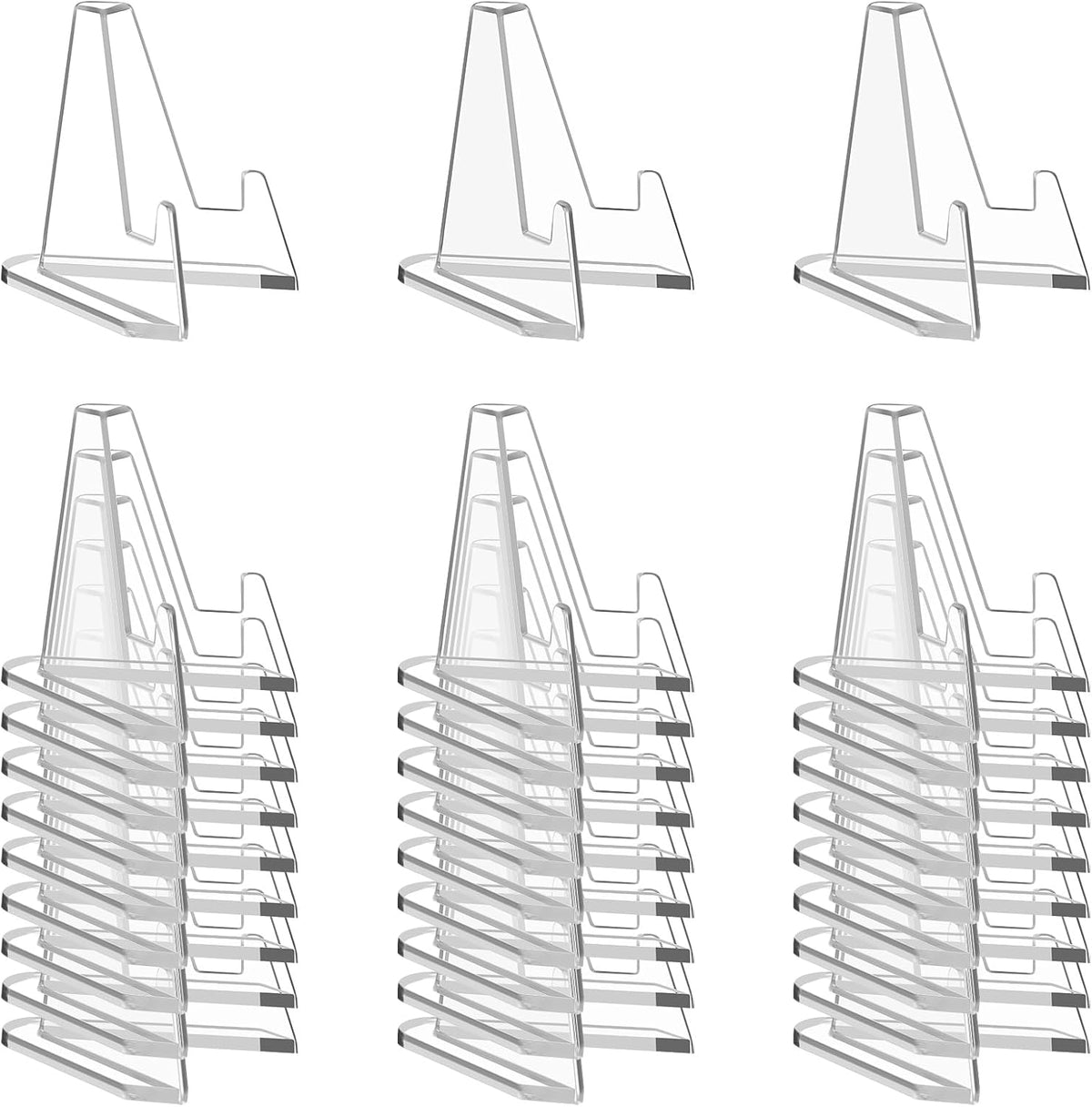 Card Display Stand, 30 Pack Clear Card Stands, Arcylic Card Display, Mini Card Stands for Sports Cards, Sports Card Holder, Graded Card Display (1.4 Inch)