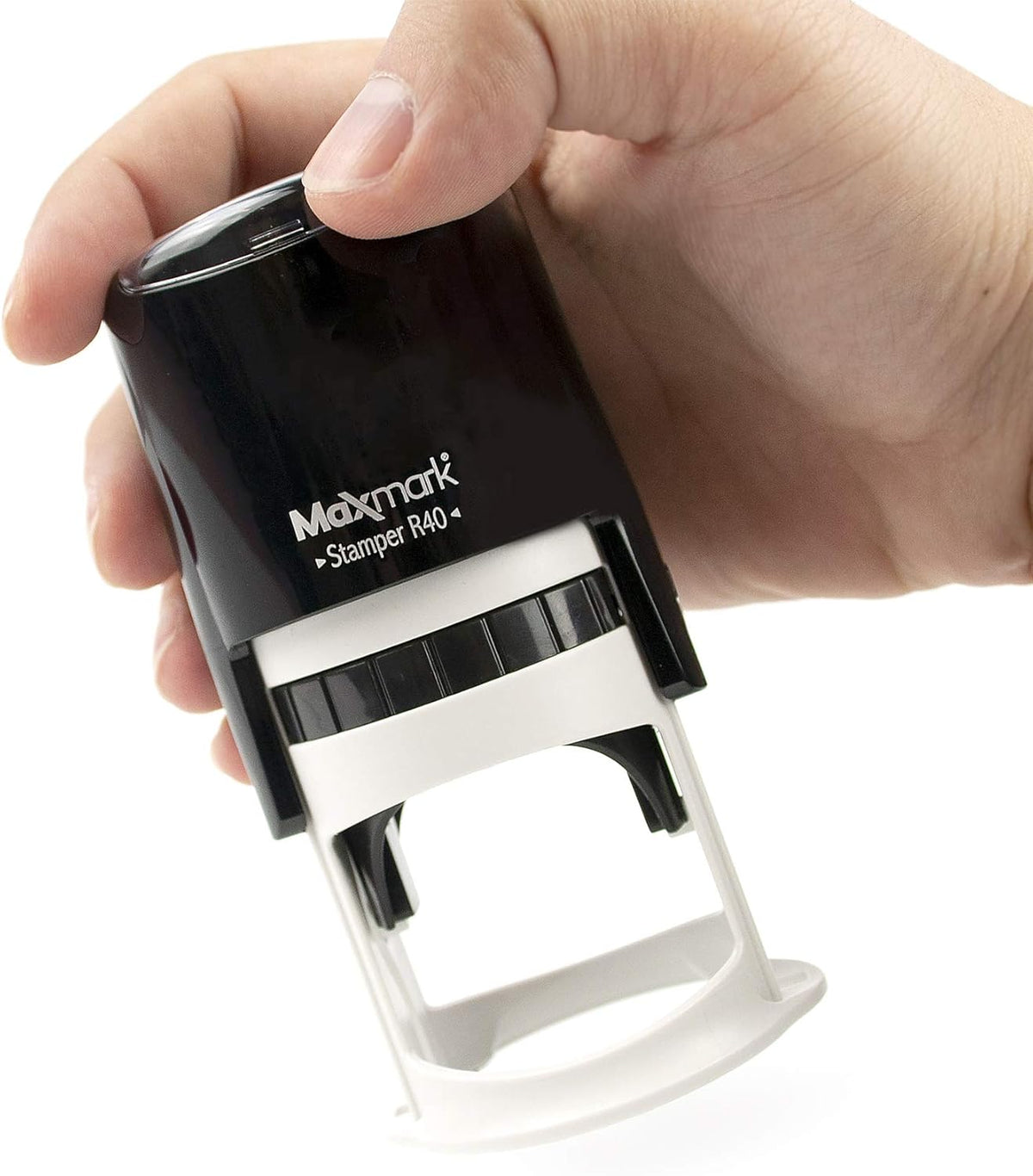 Round Notary Stamp for State of Mississippi- Self Inking Stamp - Top Brand Unit with Bottom Locking Cover for Longer Lasting Stamp - 5 Year Warranty