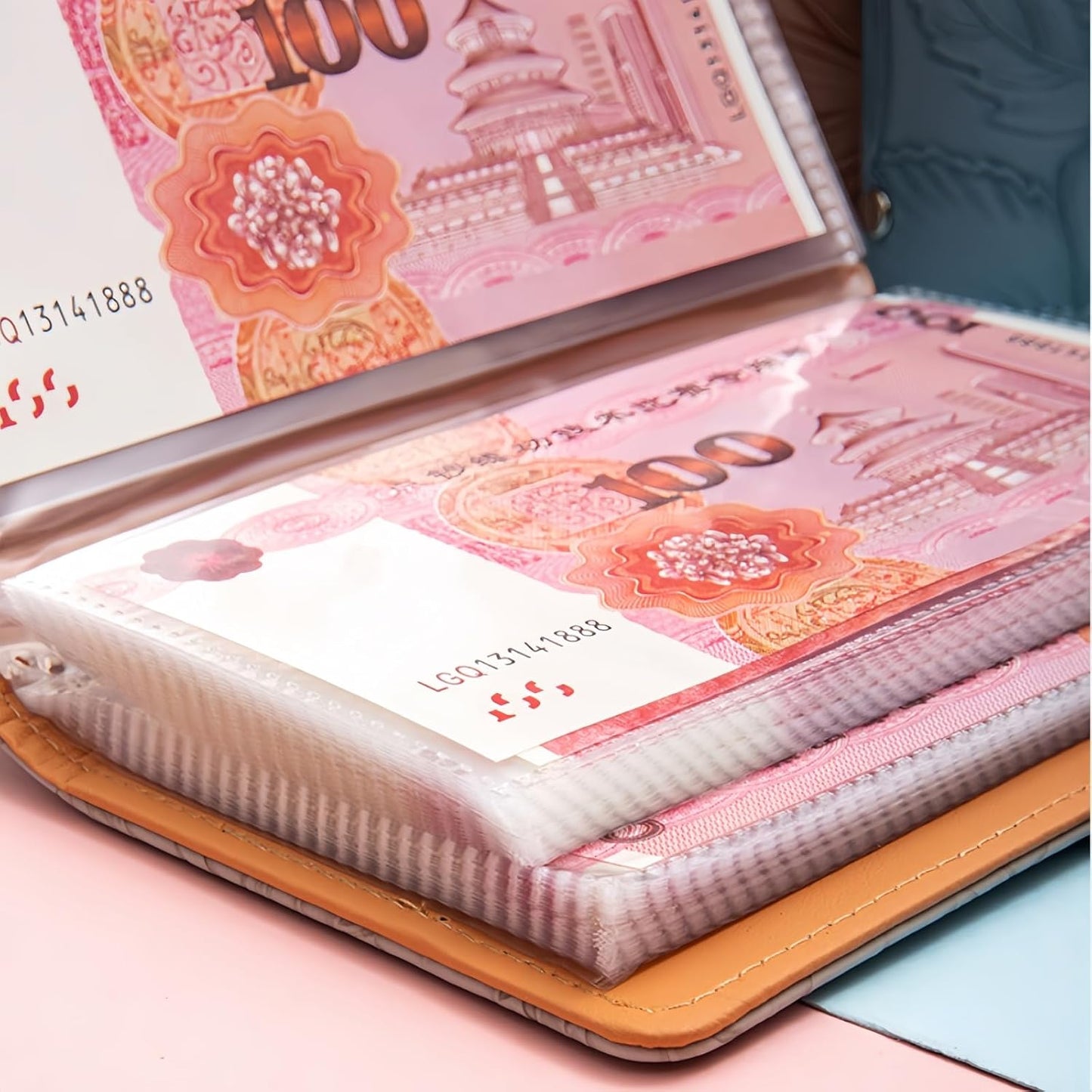 100 Envelope Challenge,Savings Challenges Book with Envelopes, Money Saving Binder Successfully Reach Your Savings Goals (Blue-B)