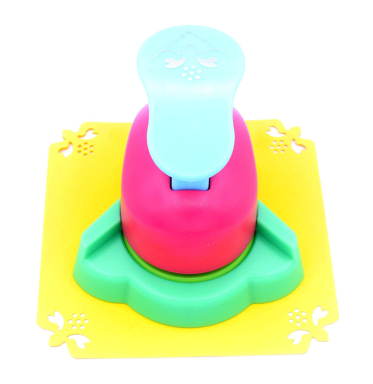 Hollow Right-Angle Embossing Puncher - Handmade Scrapbooking Craft Lever Corner Punch (Sunflower)
