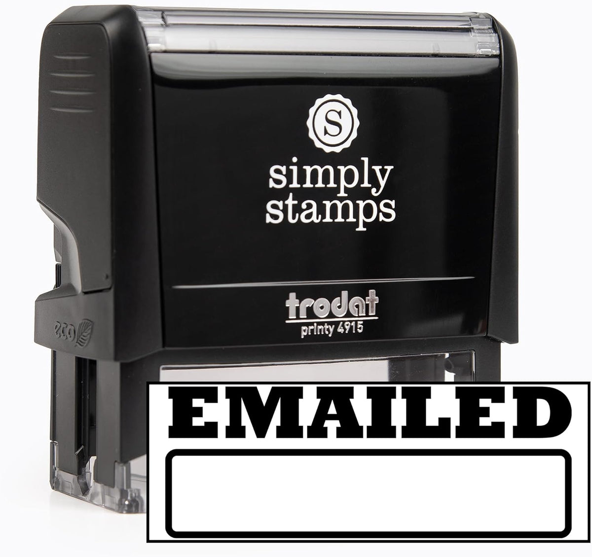 Emailed Office Stamp | 4 Different Sizes | 20 Designs | Multiple Color Options | Perfect for Quick Validation of Office Documents (Emailed, Xtra Wide)