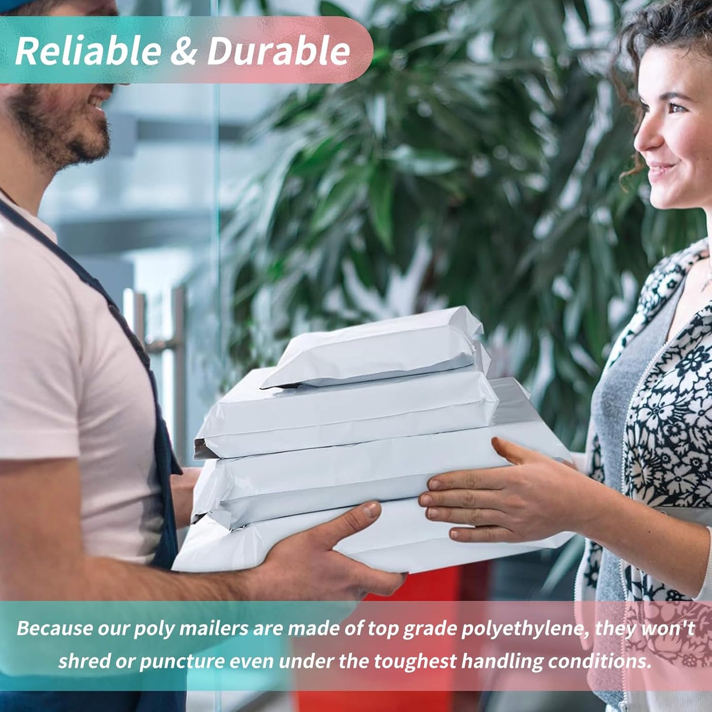 10" x 13" Poly Mailers Shipping Mailing Envelopes Bags, Envelopes Shipping Bags Self Sealing 2.5Mil (1000 Bags)
