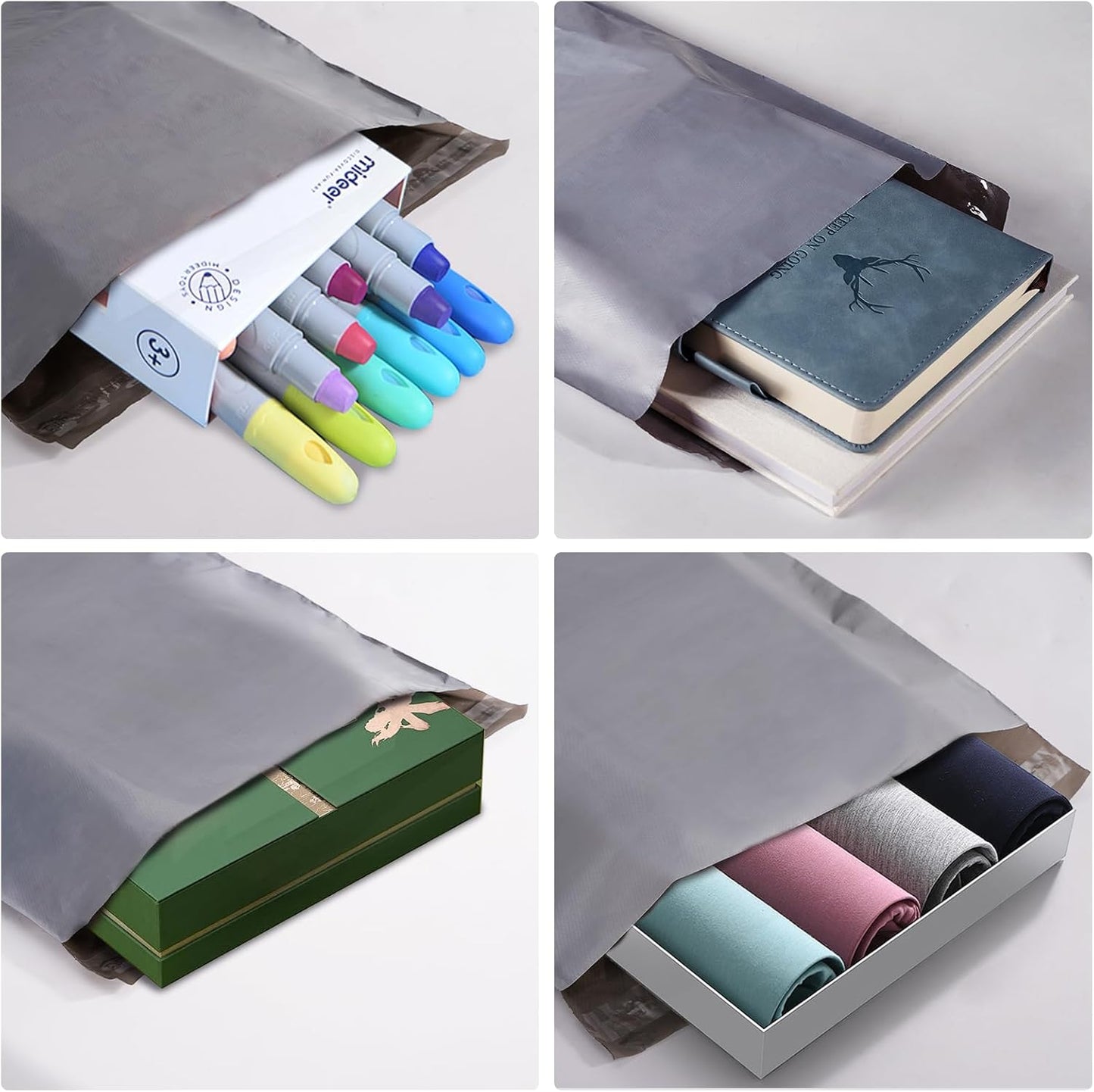 Dasen 100pc Poly Mailers 10x13 Inches,Shipping Envelopes Self Seal Mailers Bags Waterproof and Tear-Proof Packaging Bags, Shipping Bags for Clothing