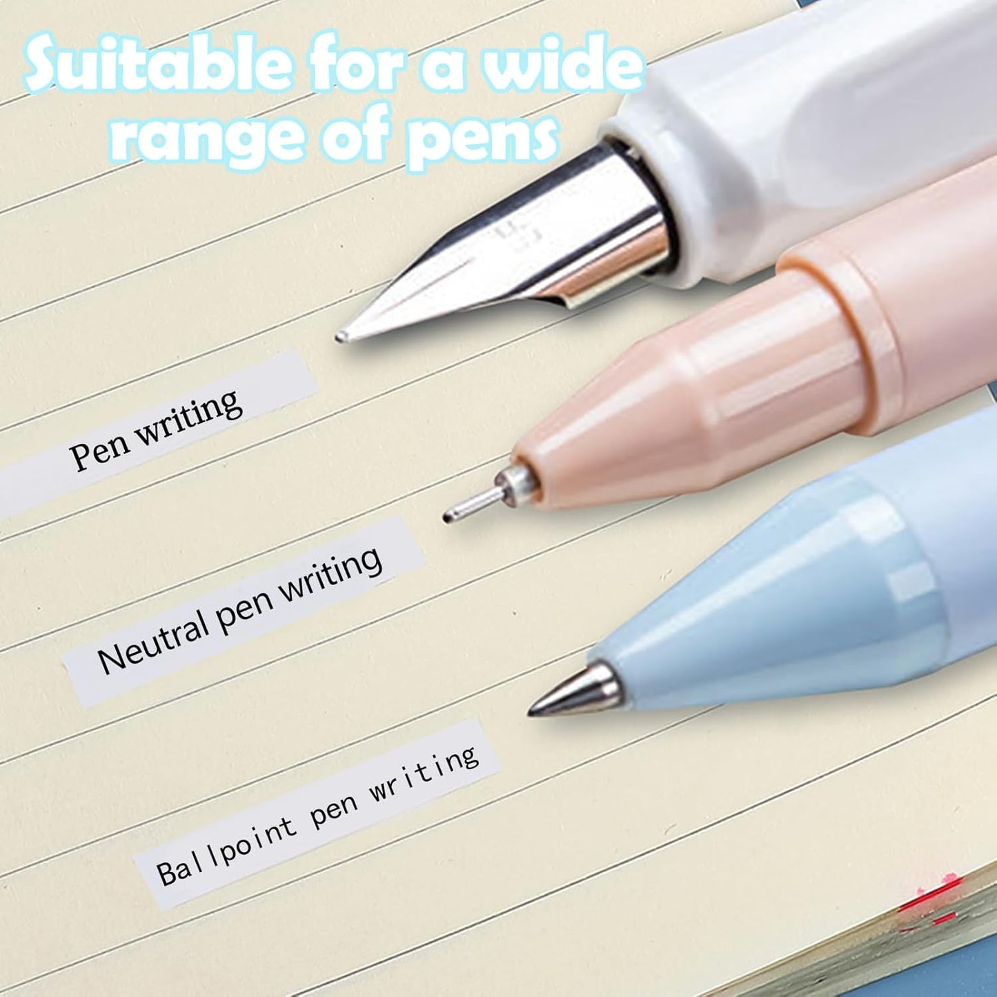4 Pcs Refillable Retractable Correction Tape, Correction Tape Pen Easy to Use, Pen Shaped Applicator for Corrections Office School Supplies (4 Colors)