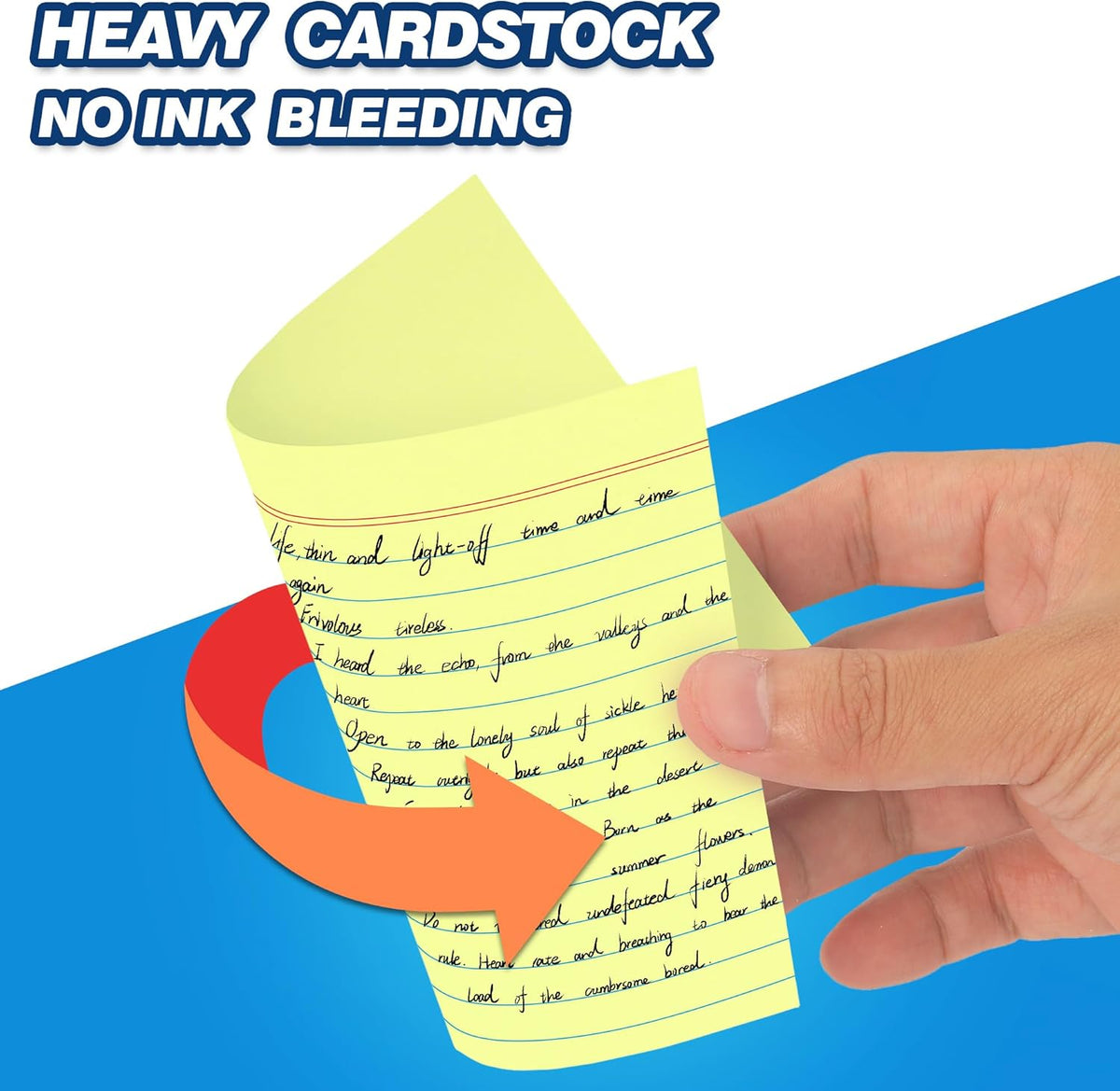 Chell 200 Count Index Cards 4x6 Inch Heavyweight, Ruled Front and Blank Back, 65 lb. Cover Weight, Pastel Colors