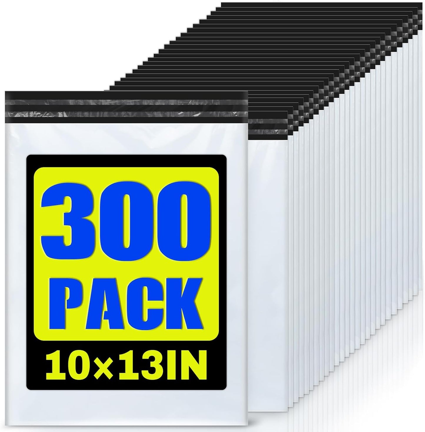 Poly Mailers Shipping Bags 10x13 inch 300 Pack Packaging Clothes Polymailers Envelopes Mailing Mailer Package Polymailer Small Business Supplies Package Clothing Bag Polybag Packing White