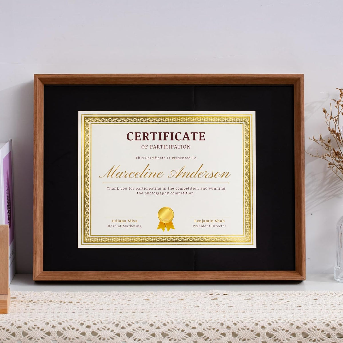 100 Count Certificate Paper 8.5 x 11 for Printing,Blank Gold Foil Border,Award Certificate Paper for Business,Graduation Diploma,School and Achievement (Ivory)