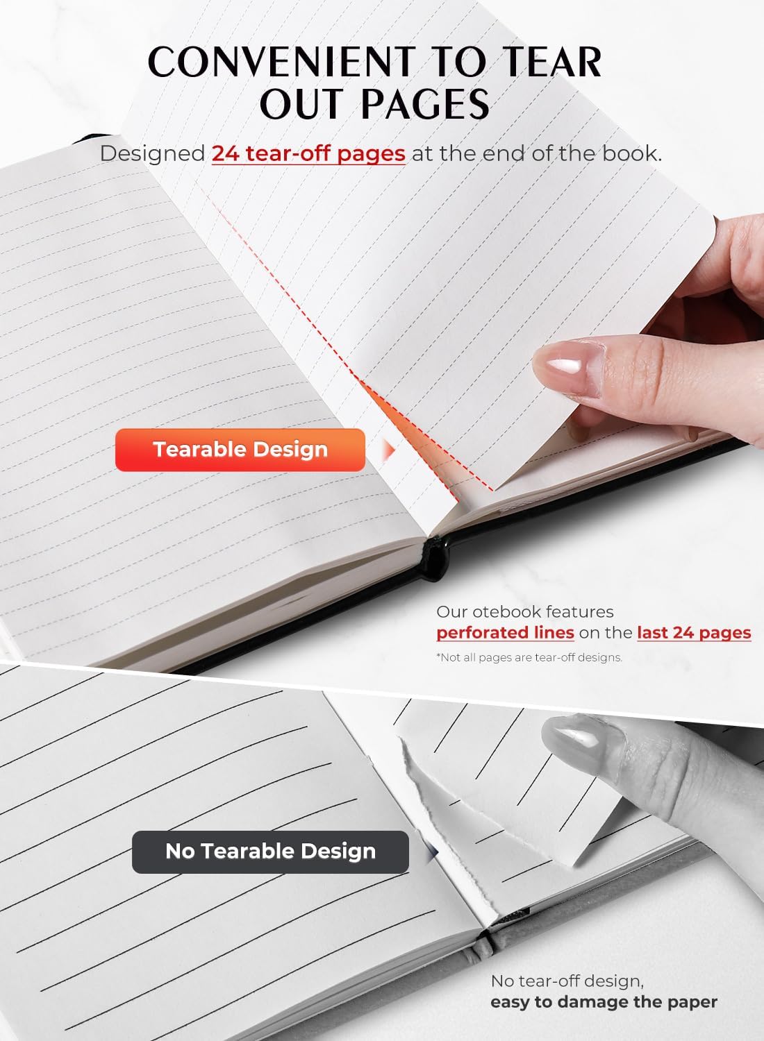 AISBUGUR Pocket Notebook, Small Notebook, 2-Pack Total 320 Pages,3.7" x 5.7" Pocket Notebook (2 Pack, Black1)