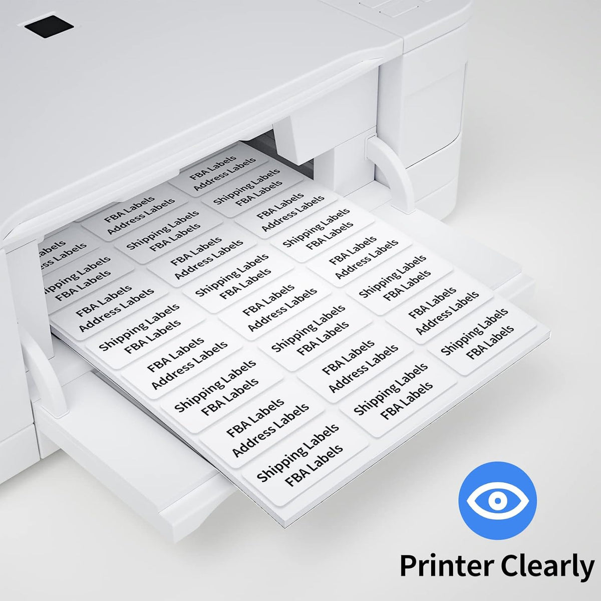 2"x4" Shipping Address Labels, 10-UP Blank Mailing Labels, White Self-Adhesive Customized Stickers for Inkjet and Laser Printer [5000 Sheet, 50000 Labels]