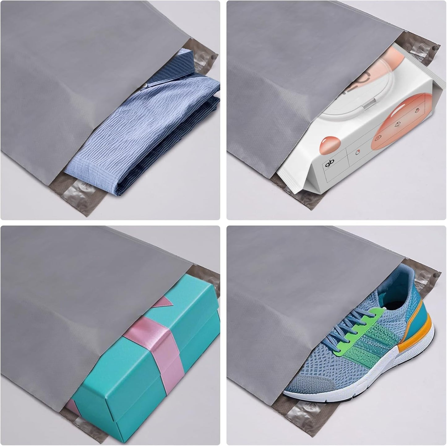Dasen 200pc Poly Mailers 12x15.5 Inches,Shipping Envelopes Self Seal Mailers Bags Waterproof and Tear-Proof Packaging Bags, Shipping Bags for Clothing