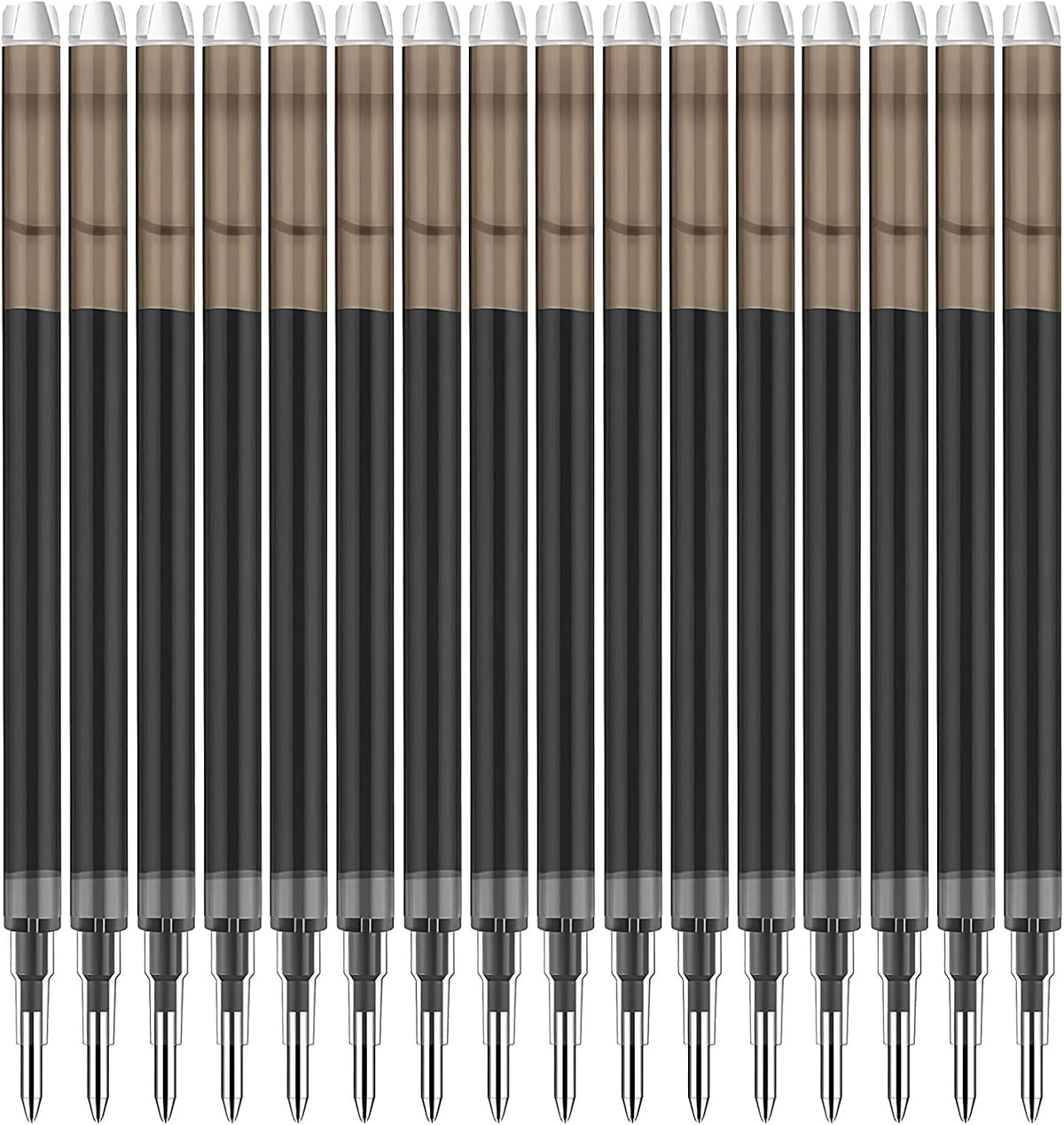 0.7 mm Erasable Gel Ink Pen Refills Compatible with Frixion Friction, Smooth Writing Multicolor Retractable Fine Point Pen Refill for School Office Home Art (Black, 16)
