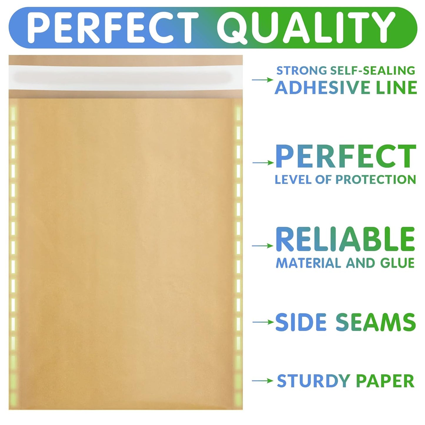 Natural Kraft Bubble Mailer Envelopes, 5 x 9 Inches. 25 Pack Mail Padded Envelopes Self Seal. Waterproof Kraft Bubble Mailers. Tear-Resistant Mailing Envelope Padded. Sturdy Paper Mailer