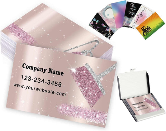 Custom Business Cards With Logo - Personalized Cleaning Service Template, Double Sided 3.5"x 2" Waterproof Cards for Small Business - 100, 200, 500, 1000 Printable