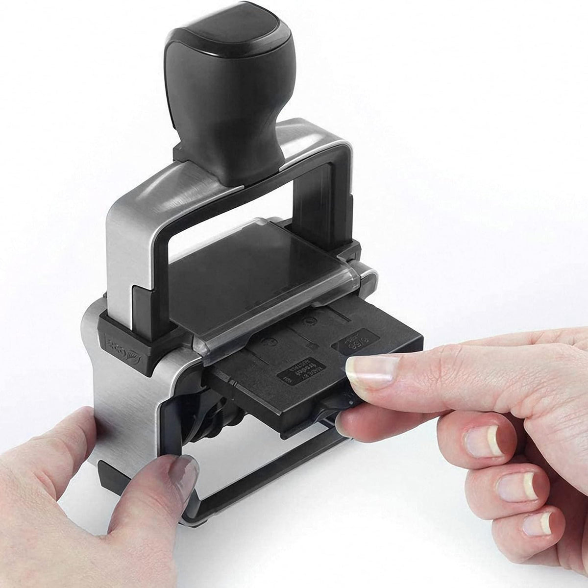 Rubber Stamp Creation Heavy Duty Numberer, 8 Digit Self-Inking Numbering Stamp 5mm Character Height Blue