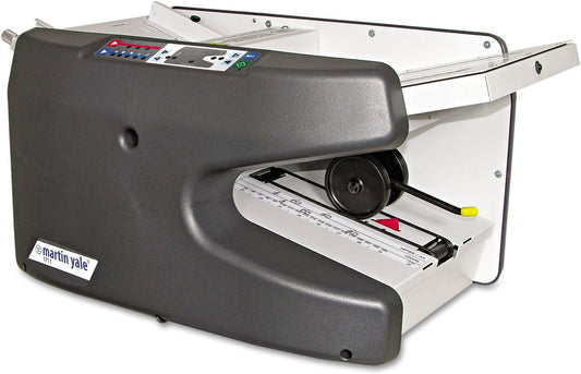 Martin Yale 1711 Ease-To-Use Paper Folding Machine, 9,000 Sheets Per Hour, Feed Tray Capacity 150 Sheets, Fold Types: Letter Fold, Half Fold, Z-Fold, Double Parallel Fold, Gate Fold, Church Fold