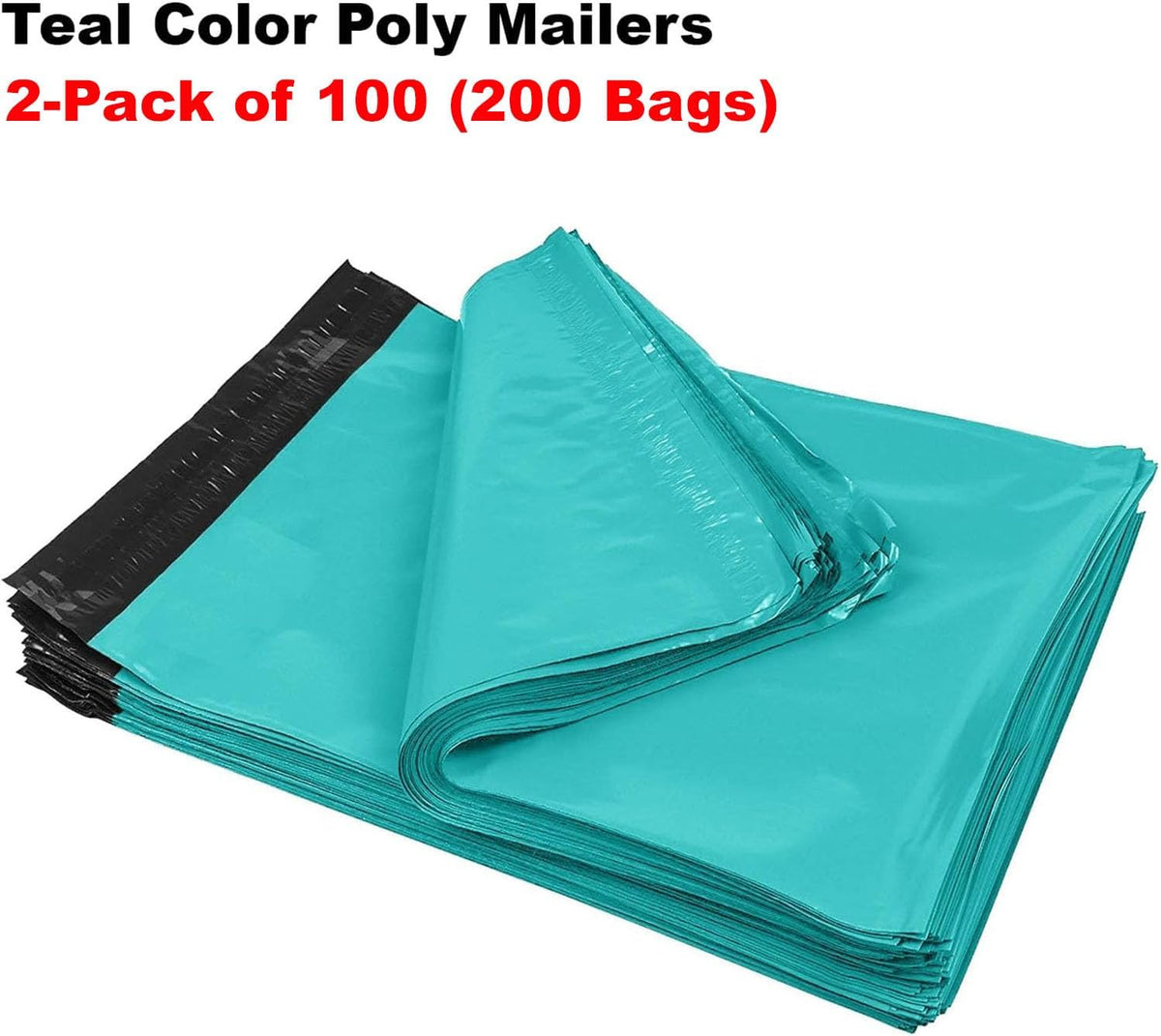 iMBAPrice (200-Pack) 19x24 Inch #7 Extra Large Teal Color Poly Mailing Envelopes Bags, Self Seal Adhesive Waterproof and Tear Proof (Total 200 Bags)