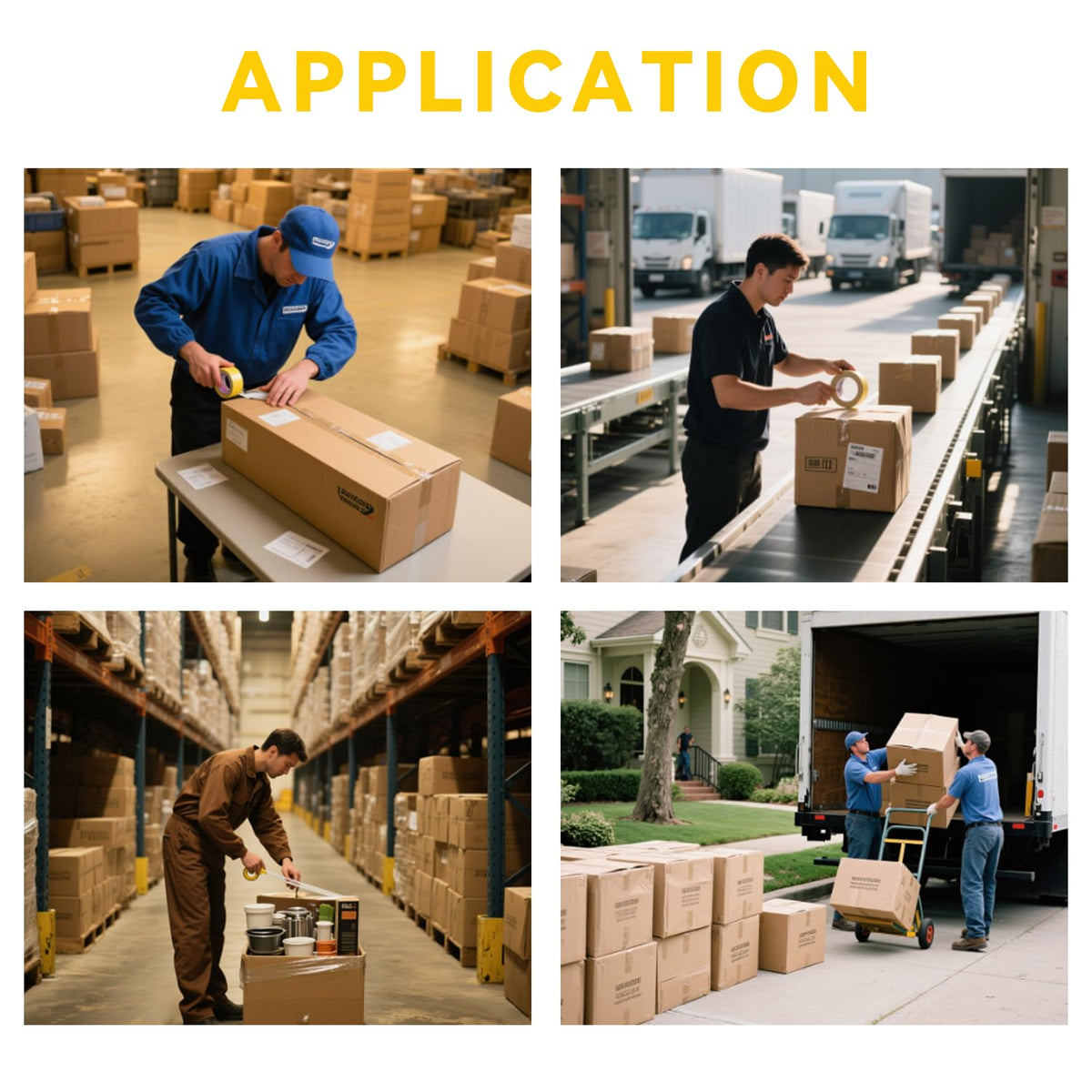 Clear Packing Tape 36 Rolls, Total 3960 yd., Heavy Duty Shipping Tape, Each 2 inch x 110 Yards x 2 mil Thick for Shipping, Packaging, Sealing and Moving