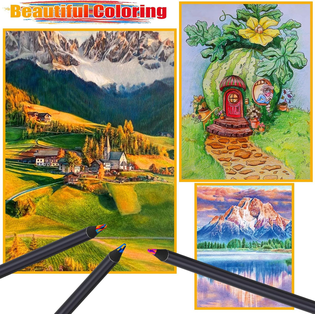 Stocking Stuffers for Kids, Art Supplies 12 Colored Rainbow Pencils, Valentines for Kids Adults, Teen Girl Gifts Trendy Stuff Birthday Party Favors, Arts And Crafts, Easter Basket for 8-12 Year Old