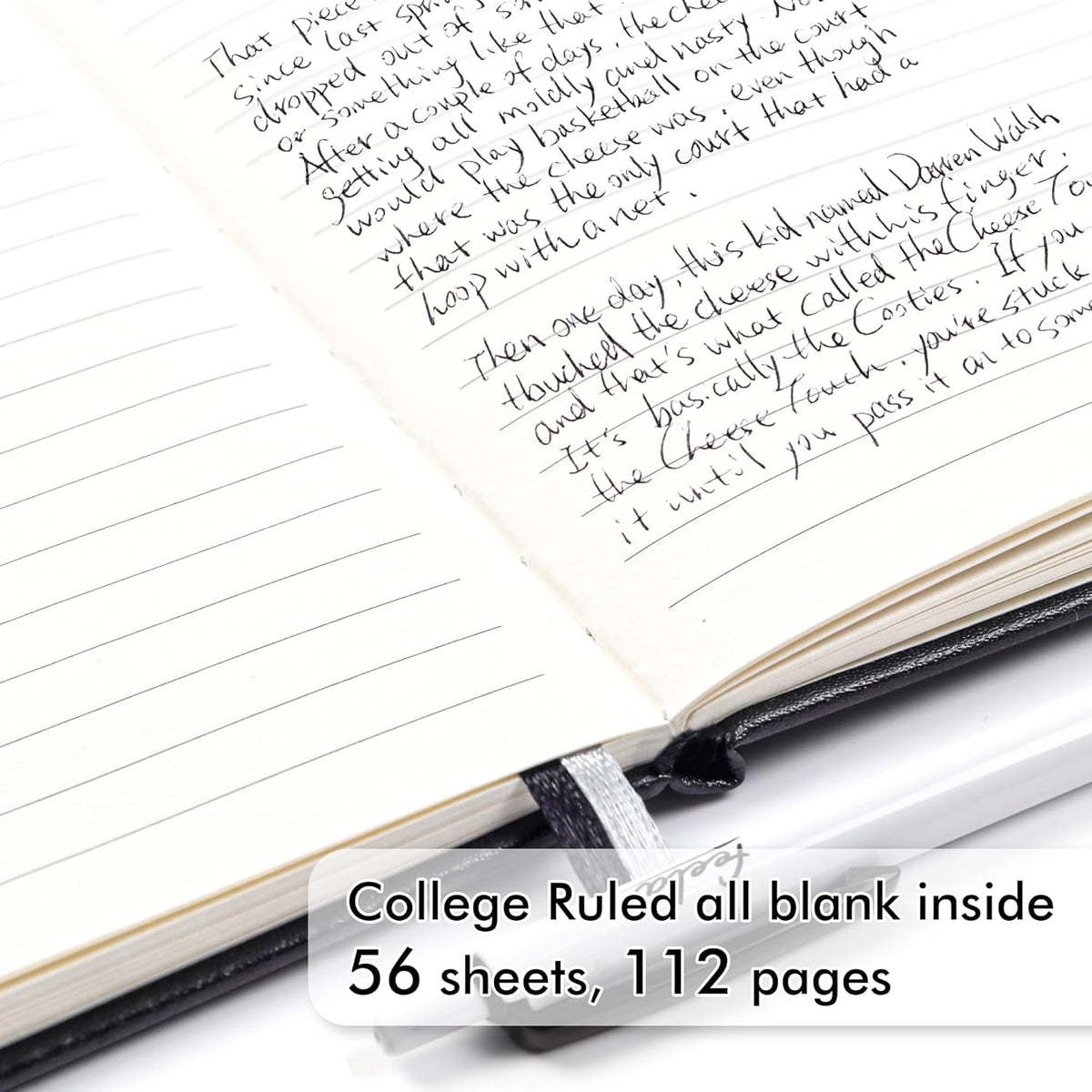 feela 15 Pack Pocket Small Notebooks Bulk, Mini Cute Notepads Hardcover College Ruled Lined Journals with Pen Holder for School Business, with 15 Black Pens, 3.5”x 5.5”, A6, Black Navy Dark Green