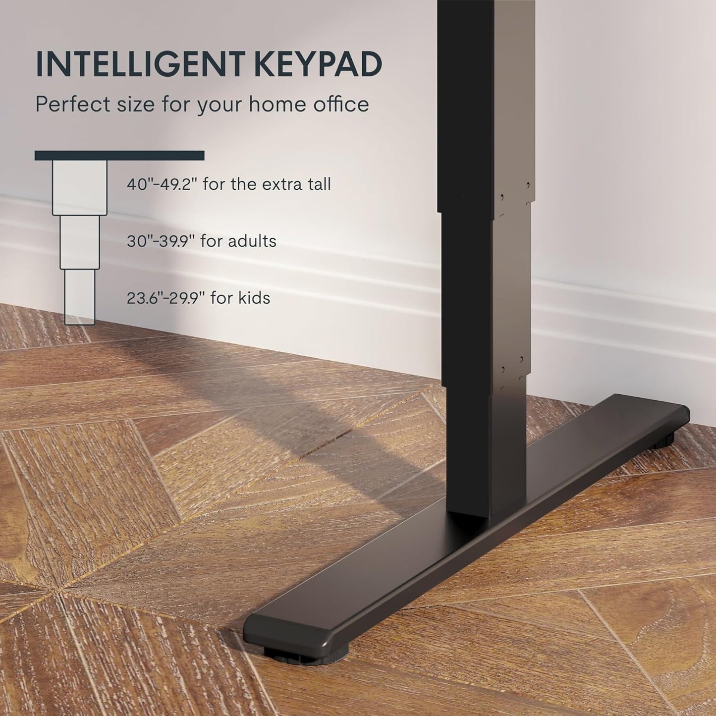 FLEXISPOT E6 Essential 3 Stages Dual Motor Electric Standing Desk 48x30 Inch Whole-Piece Board Height Adjustable Electric Sit Stand Desk(Black Frame + Marble Grey Desktop, 2 Packages)