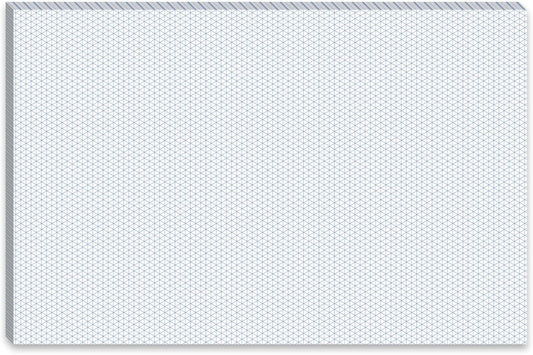 MotiMind 50 Sheets Isometric Graph Paper Pad Isometric Paper Drafting and Graph Pads for 3D Designs Architecture Landscaping Engineering Drafting (11x17)