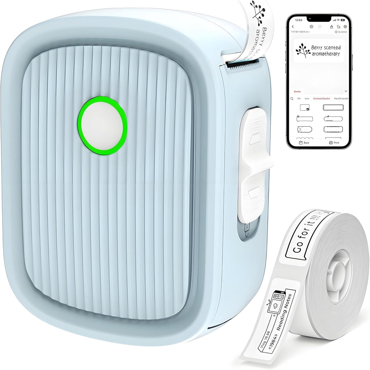 Portable Bluetooth Label Maker Machine - Pro Mini Printer with Multiple Templates, Ideal for Home, Office, and Storage Organization