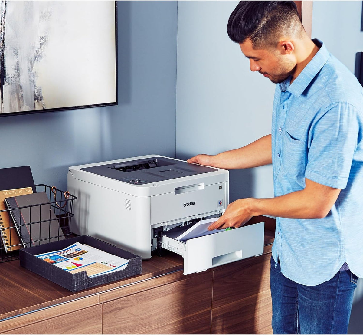 Brother HL-L3210CW Compact Digital Color Printer Providing Laser Printer Quality Results with Wireless