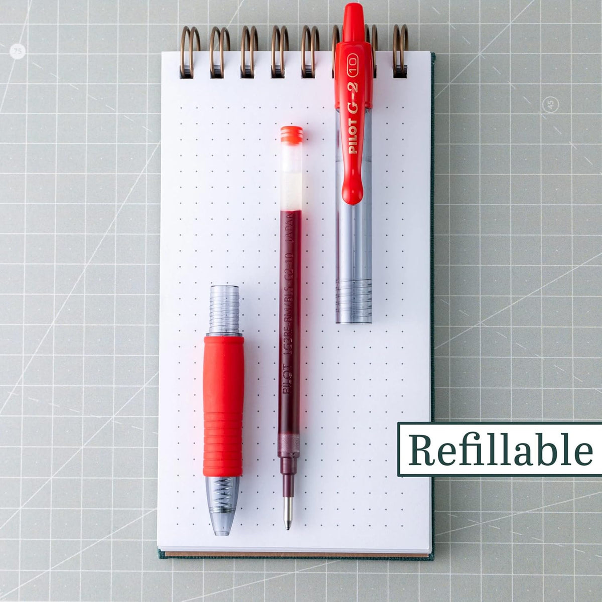 Pilot, G2 Premium Gel Roller Pens, Bold Point 1 mm, Pack of 14, Red