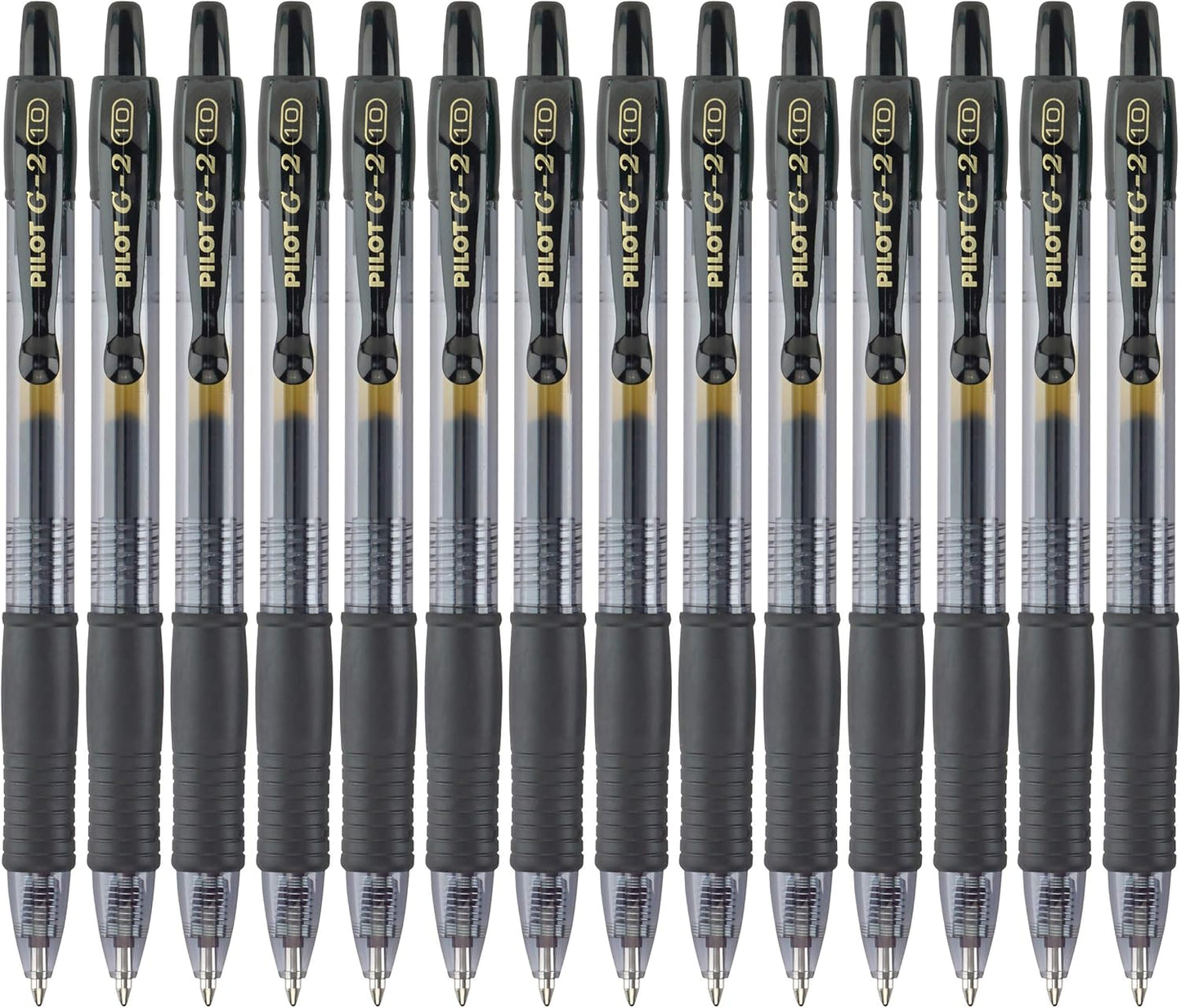 Pilot G2 Premium Gel Pens, Black Pens, Bold Point 1 mm, 14 Black