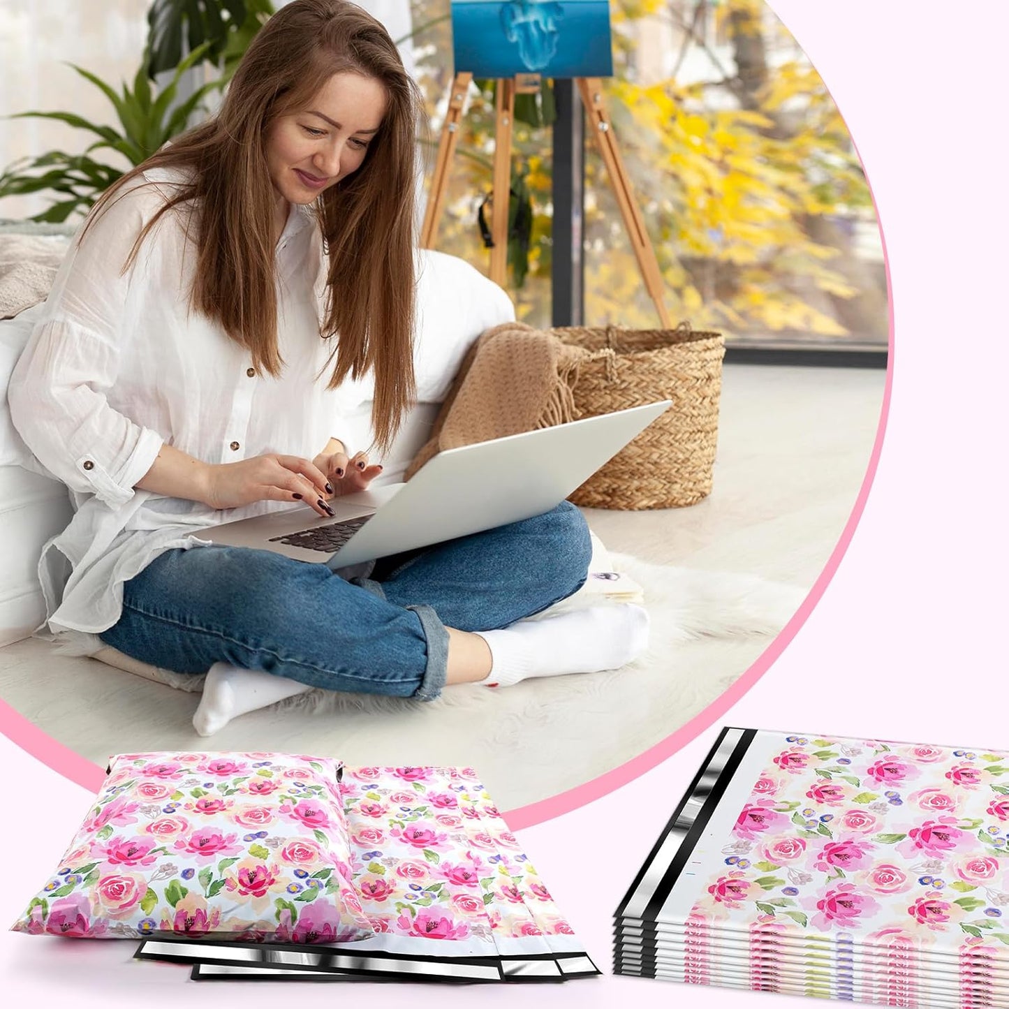 Oududianzi Large Poly Mailers 14.5x19, 50Pack Shipping Bags, Mailing Bags, Mailers Poly Bags for Shipping, Shipping Envelopes, Packaging Bags for Small Business and Clothes