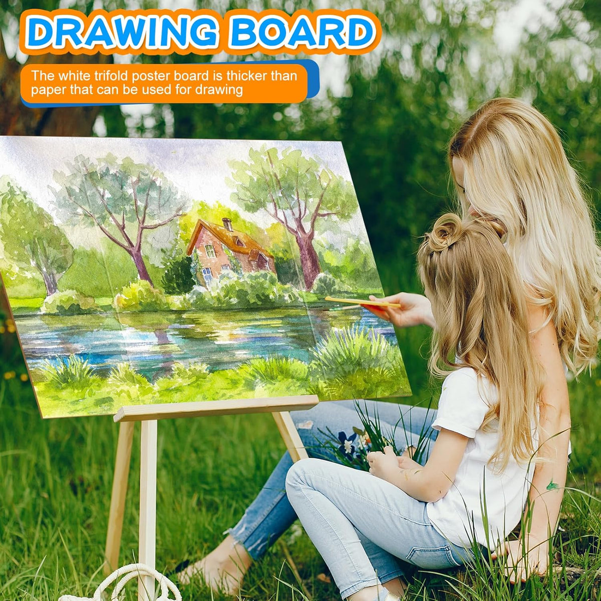 WinTS 18 PCS 36 x 48 Trifold Poster Board White Foldable Trifold Poster Boards Bulk for Science Fair,School Projects,Presentations,Exhibitions