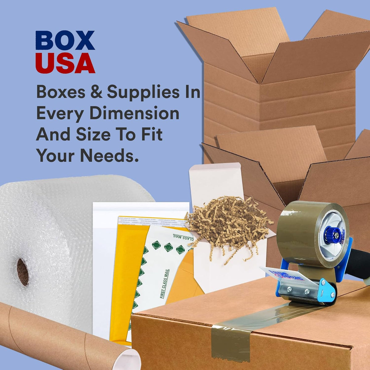 BOX USA Packing Paper Roll 1440'L x 18"W - 1,000 Sheets 17” Long Equivalent - Large White Newsprint for Shipping, Packaging, Storage and Moving Supplies
