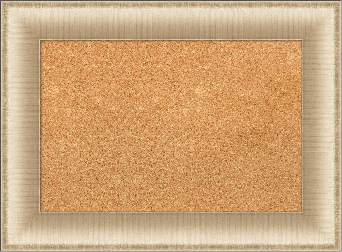 Amanti Art Natural Cork Board for Wall, 17x23 Vision Board with Gold Frame, Small Corkboard Office Decor for Home Organization, Casual Corkboard Pinboard to Display Items for Home Organization in